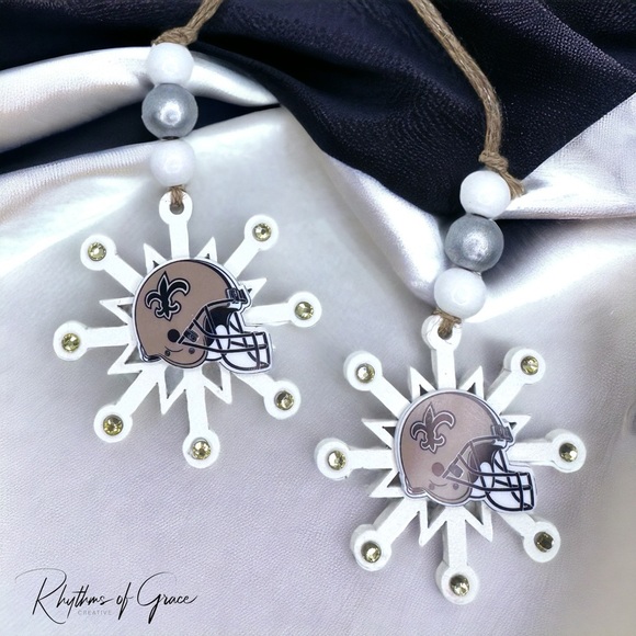 Saintsational Holiday Cheer: Handmade New Orleans Saints Christmas Ornament! - Picture 15 of 15